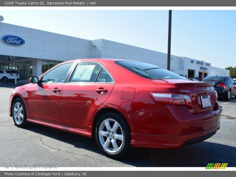 Barcelona Red Metallic / Ash 2008 Toyota Camry SE