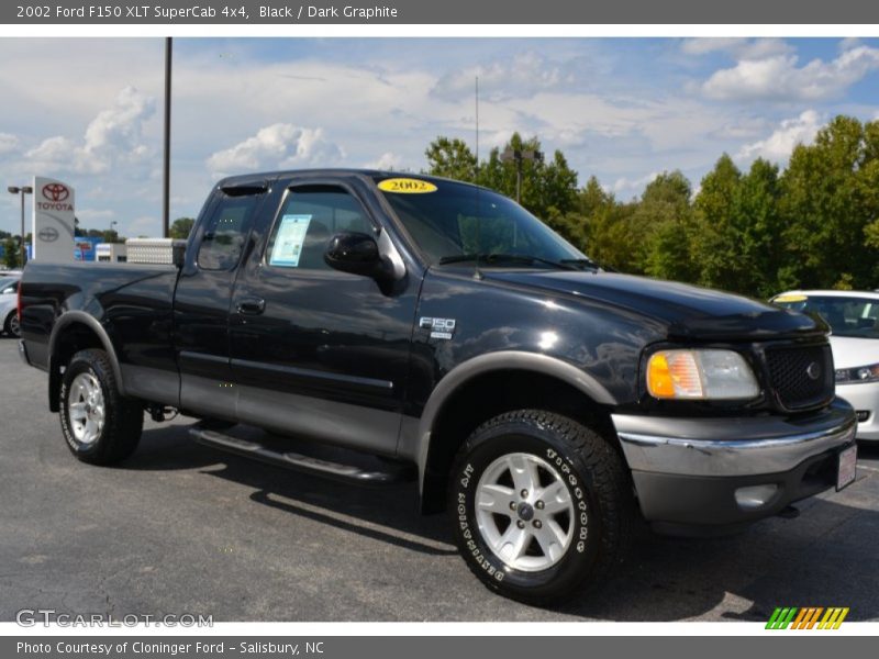 Black / Dark Graphite 2002 Ford F150 XLT SuperCab 4x4