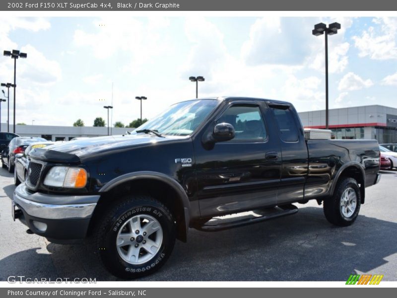 Black / Dark Graphite 2002 Ford F150 XLT SuperCab 4x4