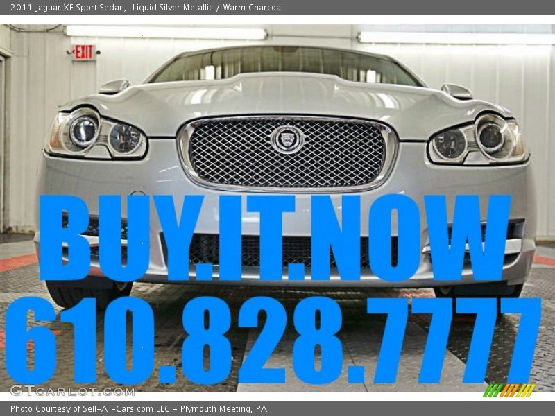Liquid Silver Metallic / Warm Charcoal 2011 Jaguar XF Sport Sedan