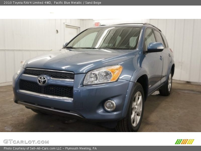 Pacific Blue Metallic / Sand Beige 2010 Toyota RAV4 Limited 4WD