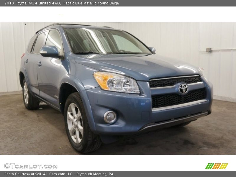 Pacific Blue Metallic / Sand Beige 2010 Toyota RAV4 Limited 4WD