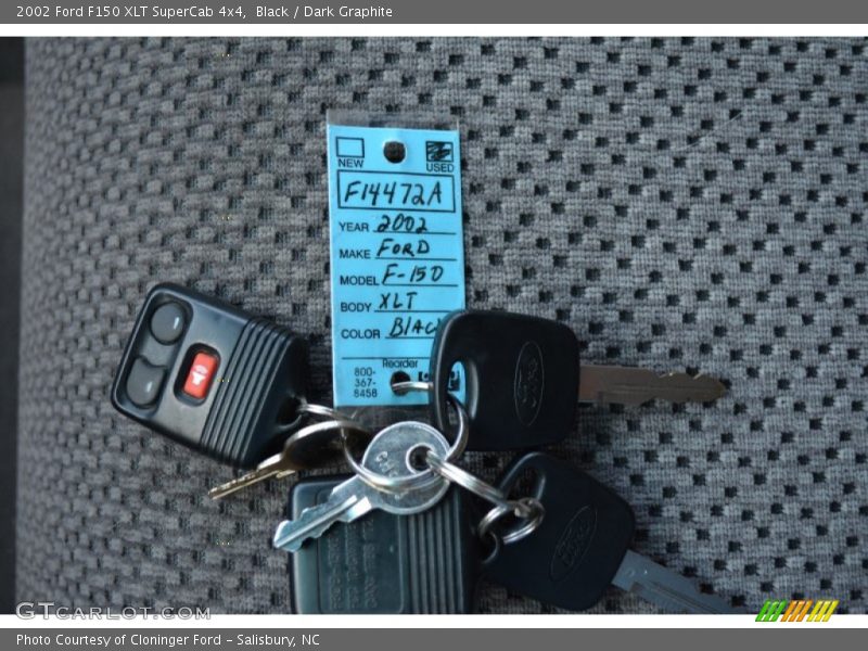 Black / Dark Graphite 2002 Ford F150 XLT SuperCab 4x4