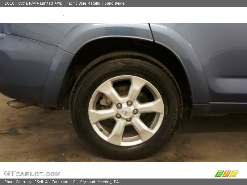 Pacific Blue Metallic / Sand Beige 2010 Toyota RAV4 Limited 4WD