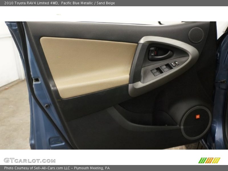 Pacific Blue Metallic / Sand Beige 2010 Toyota RAV4 Limited 4WD
