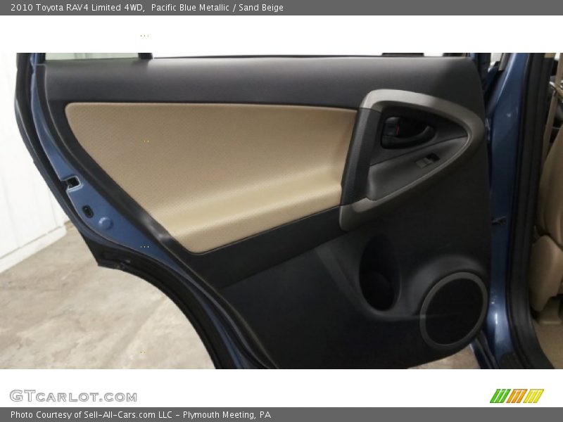 Pacific Blue Metallic / Sand Beige 2010 Toyota RAV4 Limited 4WD