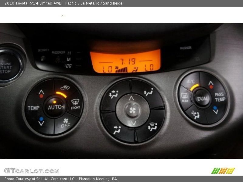 Pacific Blue Metallic / Sand Beige 2010 Toyota RAV4 Limited 4WD