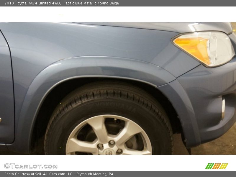Pacific Blue Metallic / Sand Beige 2010 Toyota RAV4 Limited 4WD