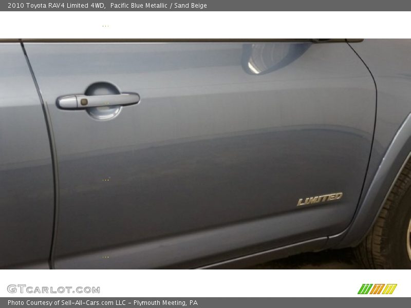 Pacific Blue Metallic / Sand Beige 2010 Toyota RAV4 Limited 4WD