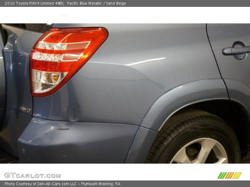 Pacific Blue Metallic / Sand Beige 2010 Toyota RAV4 Limited 4WD