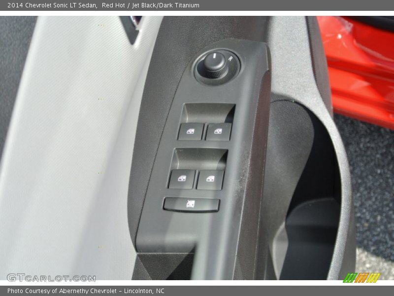 Red Hot / Jet Black/Dark Titanium 2014 Chevrolet Sonic LT Sedan