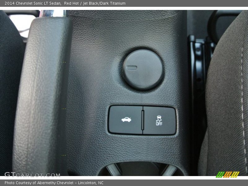 Red Hot / Jet Black/Dark Titanium 2014 Chevrolet Sonic LT Sedan