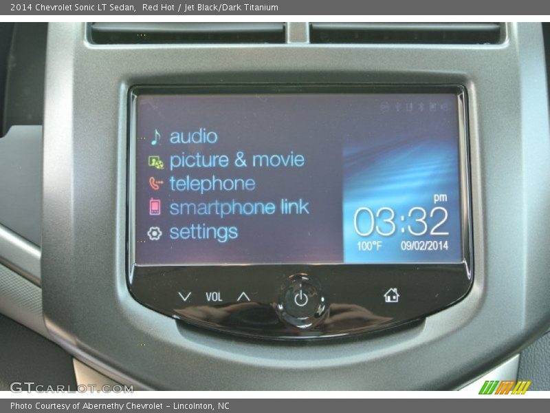 Red Hot / Jet Black/Dark Titanium 2014 Chevrolet Sonic LT Sedan