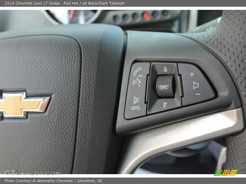 Red Hot / Jet Black/Dark Titanium 2014 Chevrolet Sonic LT Sedan