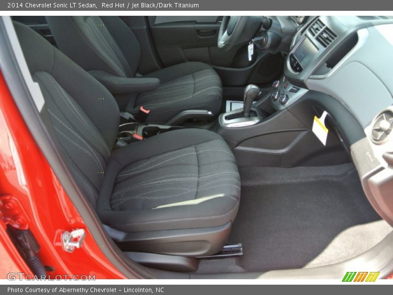 Red Hot / Jet Black/Dark Titanium 2014 Chevrolet Sonic LT Sedan