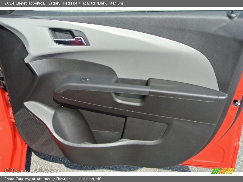 Red Hot / Jet Black/Dark Titanium 2014 Chevrolet Sonic LT Sedan