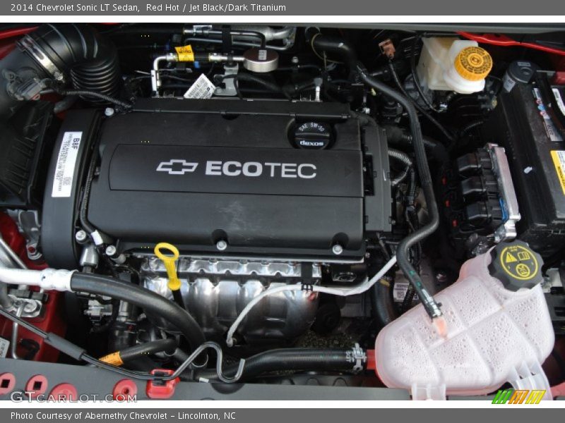 Red Hot / Jet Black/Dark Titanium 2014 Chevrolet Sonic LT Sedan