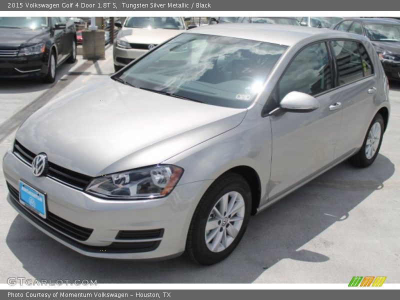 Tungsten Silver Metallic / Black 2015 Volkswagen Golf 4 Door 1.8T S