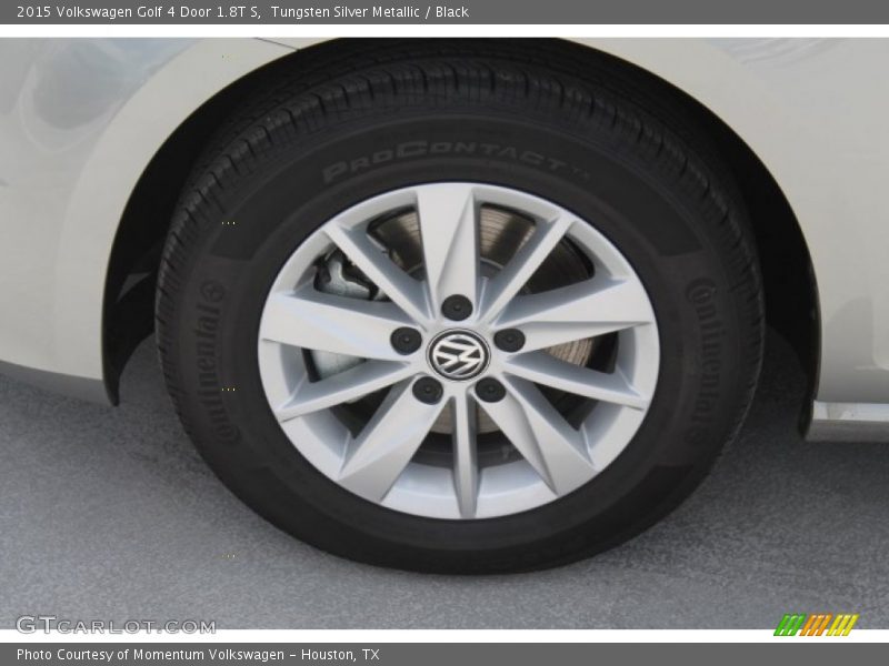 Tungsten Silver Metallic / Black 2015 Volkswagen Golf 4 Door 1.8T S