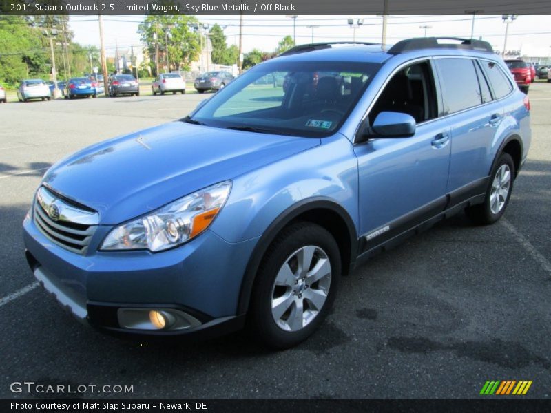 Sky Blue Metallic / Off Black 2011 Subaru Outback 2.5i Limited Wagon