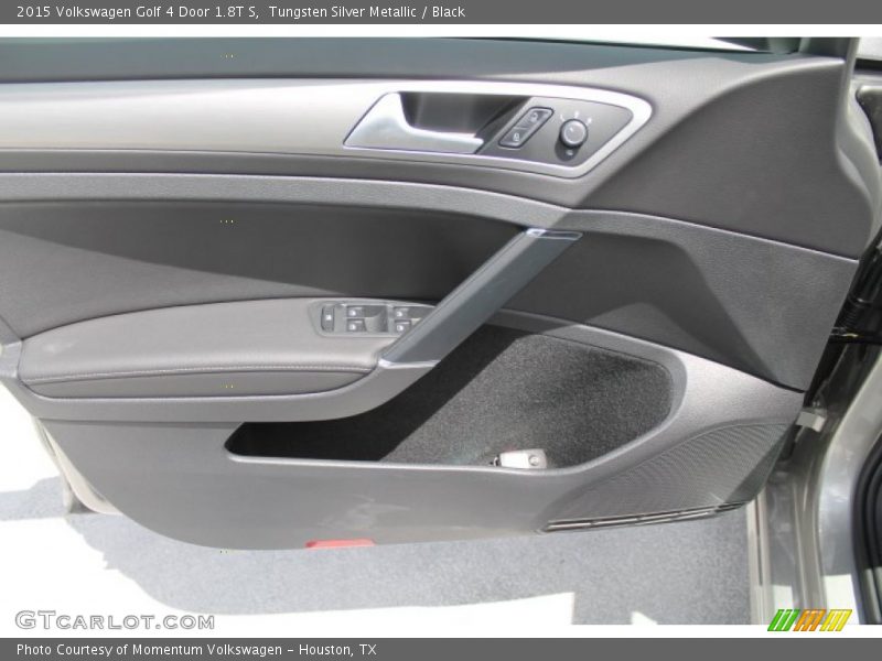 Tungsten Silver Metallic / Black 2015 Volkswagen Golf 4 Door 1.8T S