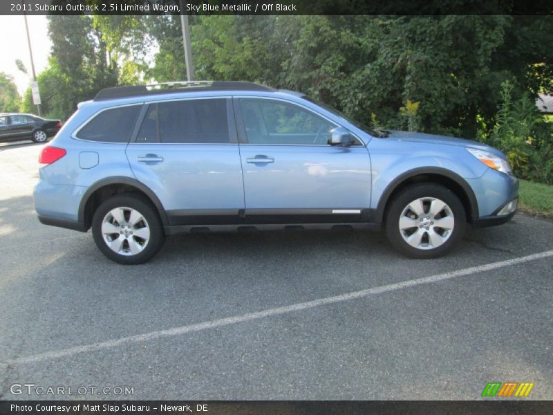 Sky Blue Metallic / Off Black 2011 Subaru Outback 2.5i Limited Wagon