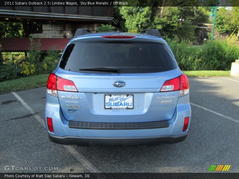Sky Blue Metallic / Off Black 2011 Subaru Outback 2.5i Limited Wagon
