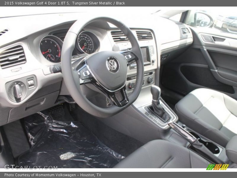 Tungsten Silver Metallic / Black 2015 Volkswagen Golf 4 Door 1.8T S