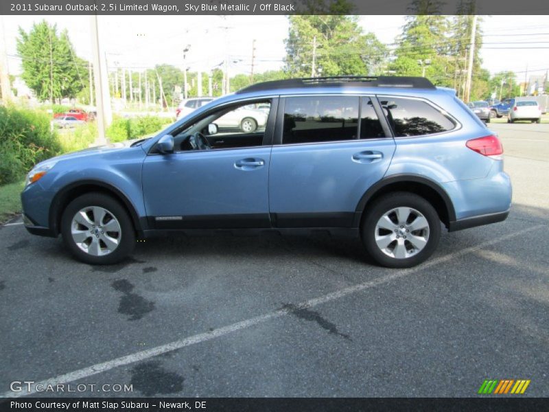 Sky Blue Metallic / Off Black 2011 Subaru Outback 2.5i Limited Wagon