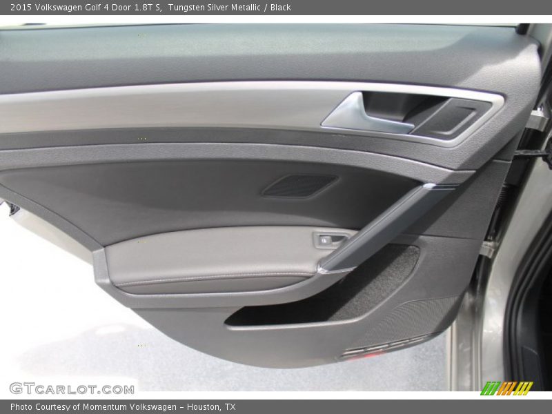 Tungsten Silver Metallic / Black 2015 Volkswagen Golf 4 Door 1.8T S