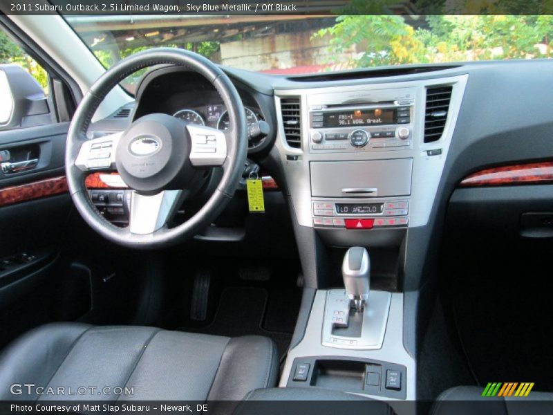 Sky Blue Metallic / Off Black 2011 Subaru Outback 2.5i Limited Wagon
