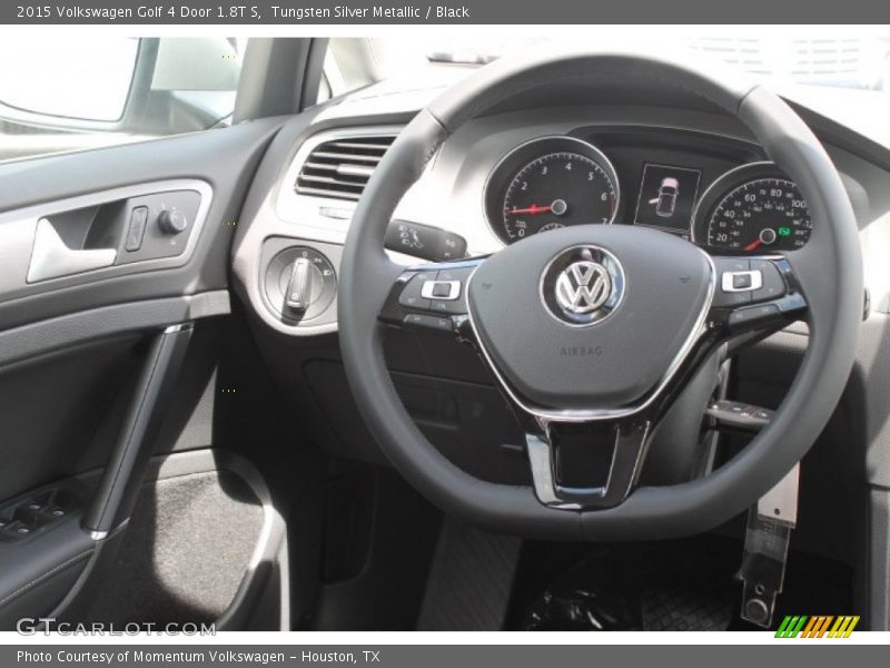 Tungsten Silver Metallic / Black 2015 Volkswagen Golf 4 Door 1.8T S