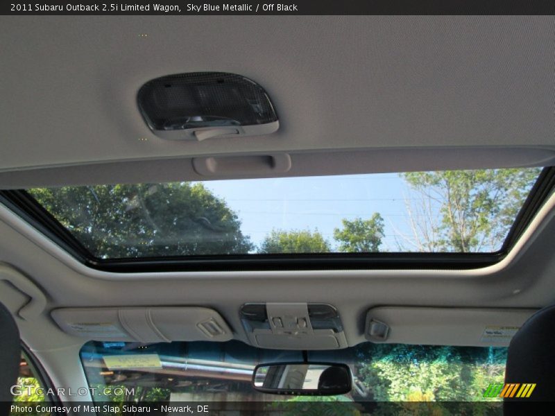 Sky Blue Metallic / Off Black 2011 Subaru Outback 2.5i Limited Wagon