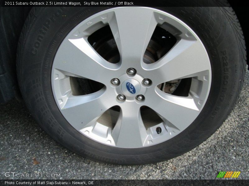 Sky Blue Metallic / Off Black 2011 Subaru Outback 2.5i Limited Wagon