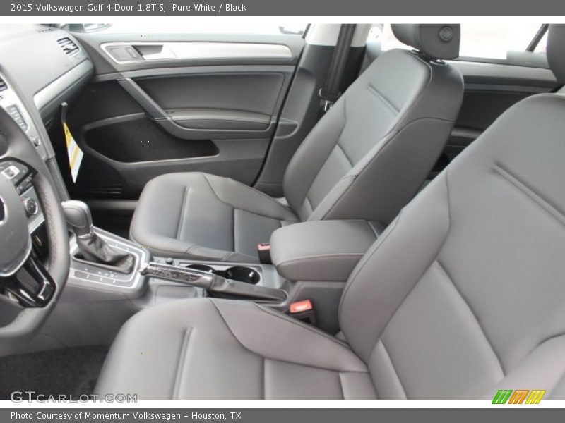 Pure White / Black 2015 Volkswagen Golf 4 Door 1.8T S