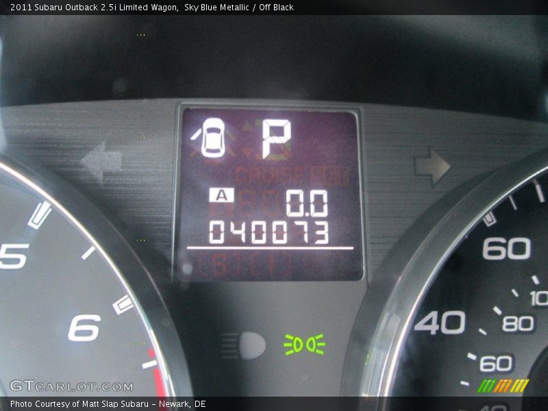 Sky Blue Metallic / Off Black 2011 Subaru Outback 2.5i Limited Wagon