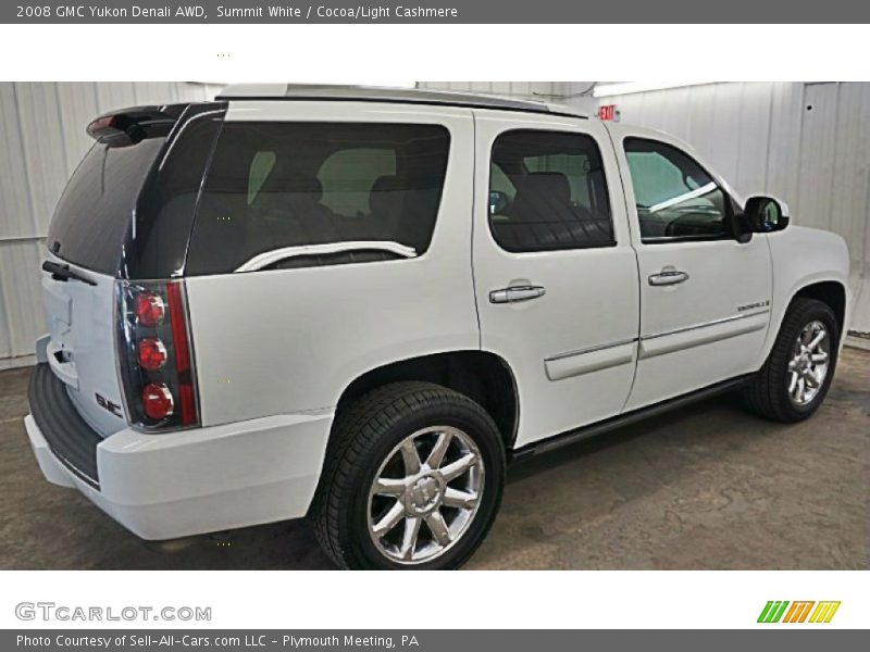 Summit White / Cocoa/Light Cashmere 2008 GMC Yukon Denali AWD