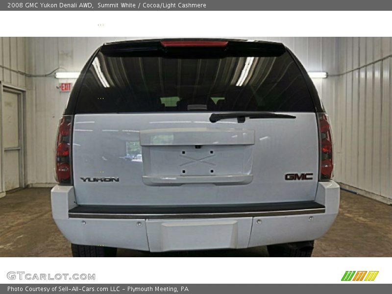 Summit White / Cocoa/Light Cashmere 2008 GMC Yukon Denali AWD