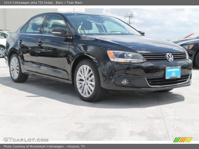 Black / Titan Black 2014 Volkswagen Jetta TDI Sedan