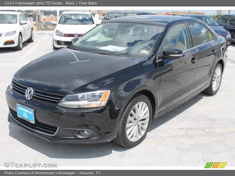 Black / Titan Black 2014 Volkswagen Jetta TDI Sedan