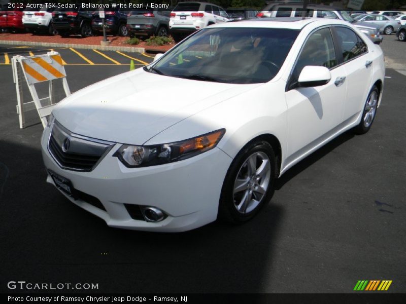Bellanova White Pearl / Ebony 2012 Acura TSX Sedan