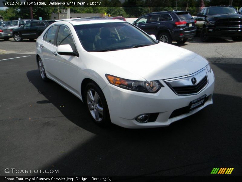 Bellanova White Pearl / Ebony 2012 Acura TSX Sedan