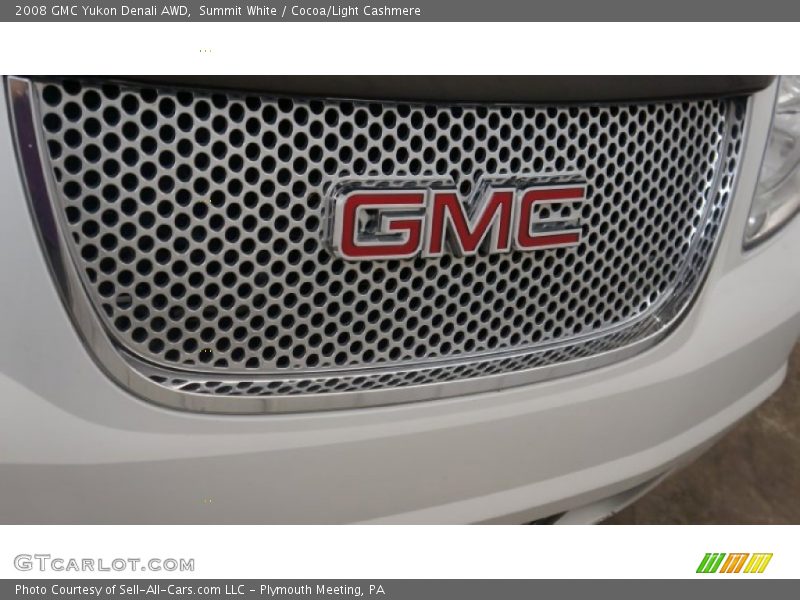 Summit White / Cocoa/Light Cashmere 2008 GMC Yukon Denali AWD