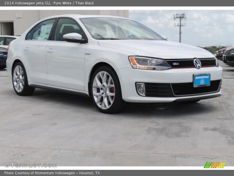 Pure White / Titan Black 2014 Volkswagen Jetta GLI