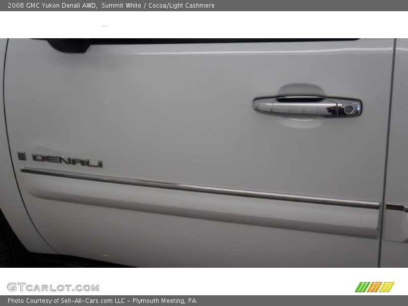 Summit White / Cocoa/Light Cashmere 2008 GMC Yukon Denali AWD