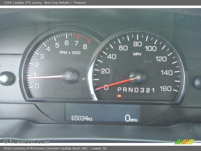 Blue Chip Metallic / Titanium 2006 Cadillac DTS Luxury