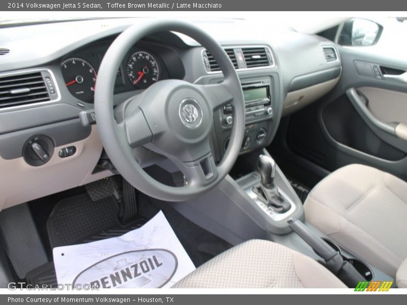 Toffee Brown Metallic / Latte Macchiato 2014 Volkswagen Jetta S Sedan
