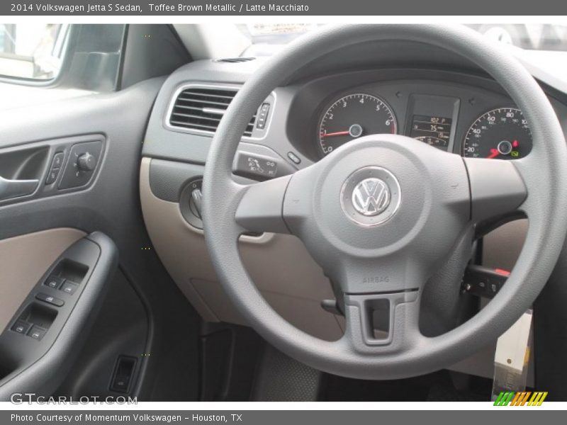 Toffee Brown Metallic / Latte Macchiato 2014 Volkswagen Jetta S Sedan