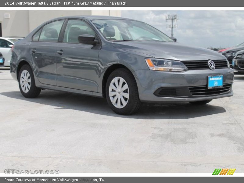 Platinum Gray Metallic / Titan Black 2014 Volkswagen Jetta S Sedan