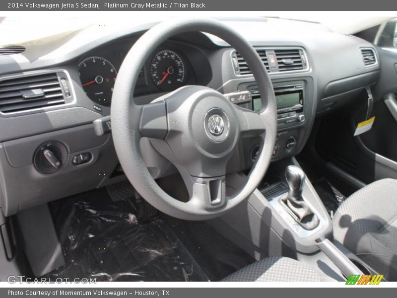Platinum Gray Metallic / Titan Black 2014 Volkswagen Jetta S Sedan